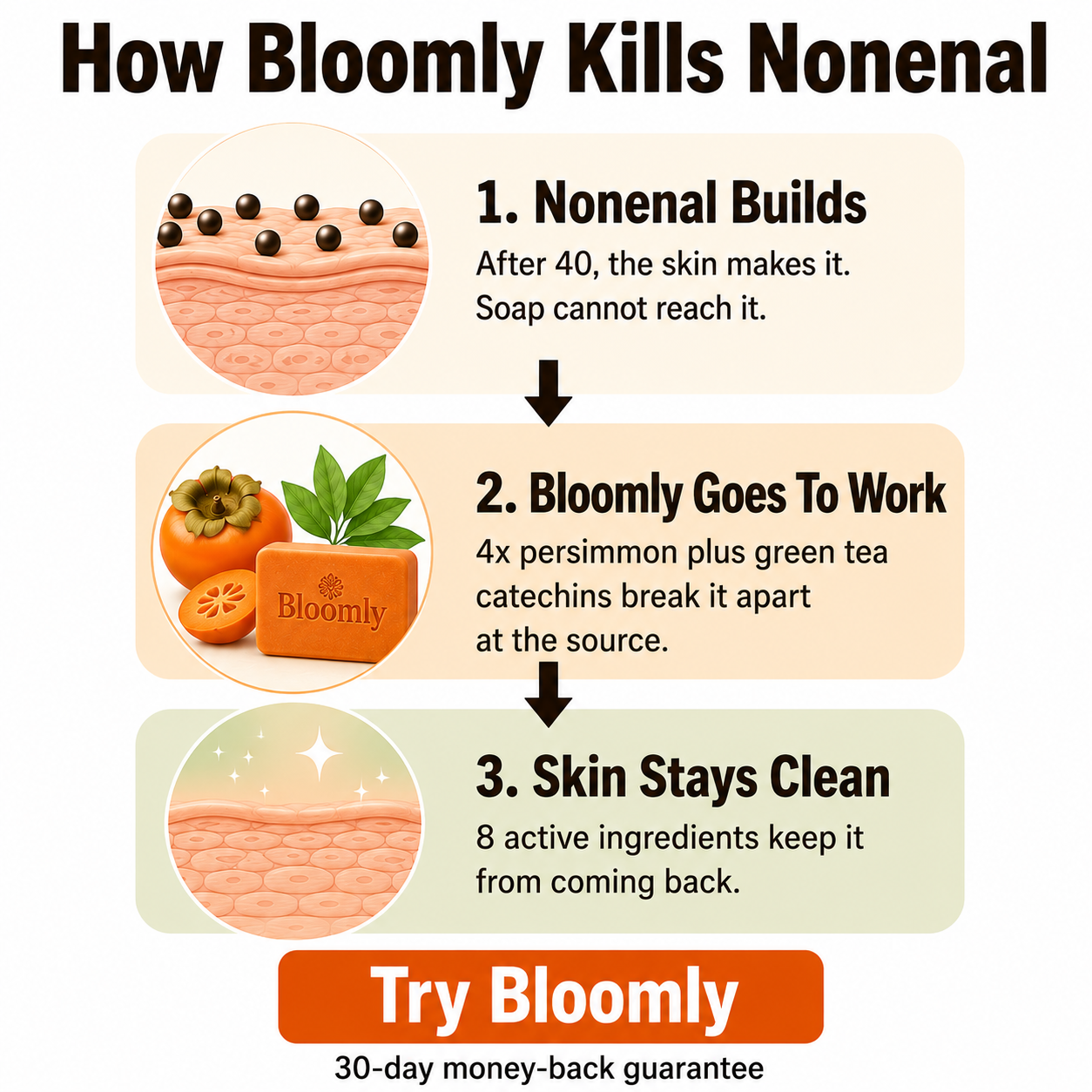Bloomly Deodorizing Persimmon Soap