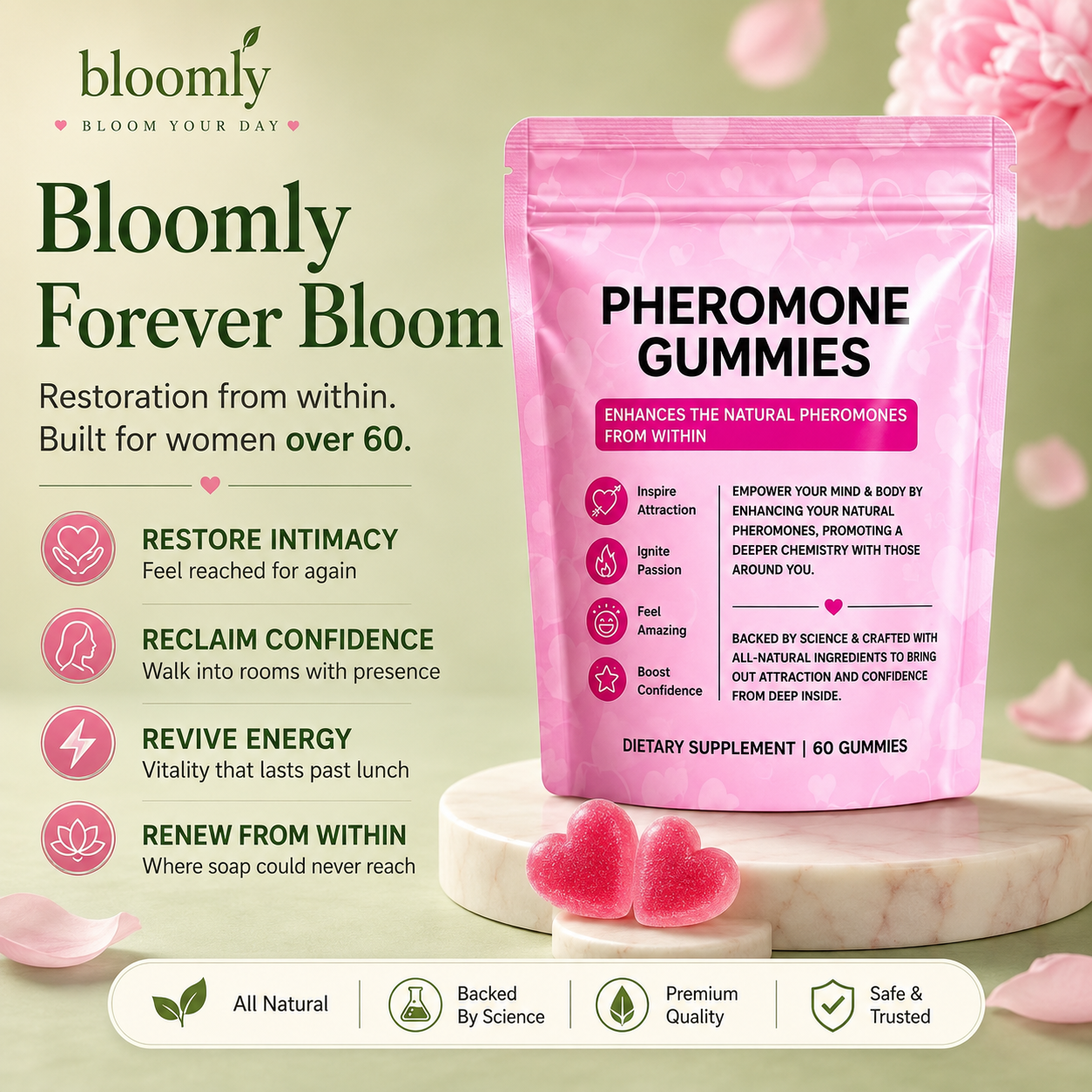 Bloomly Forever Bloom Pheromone Gummies