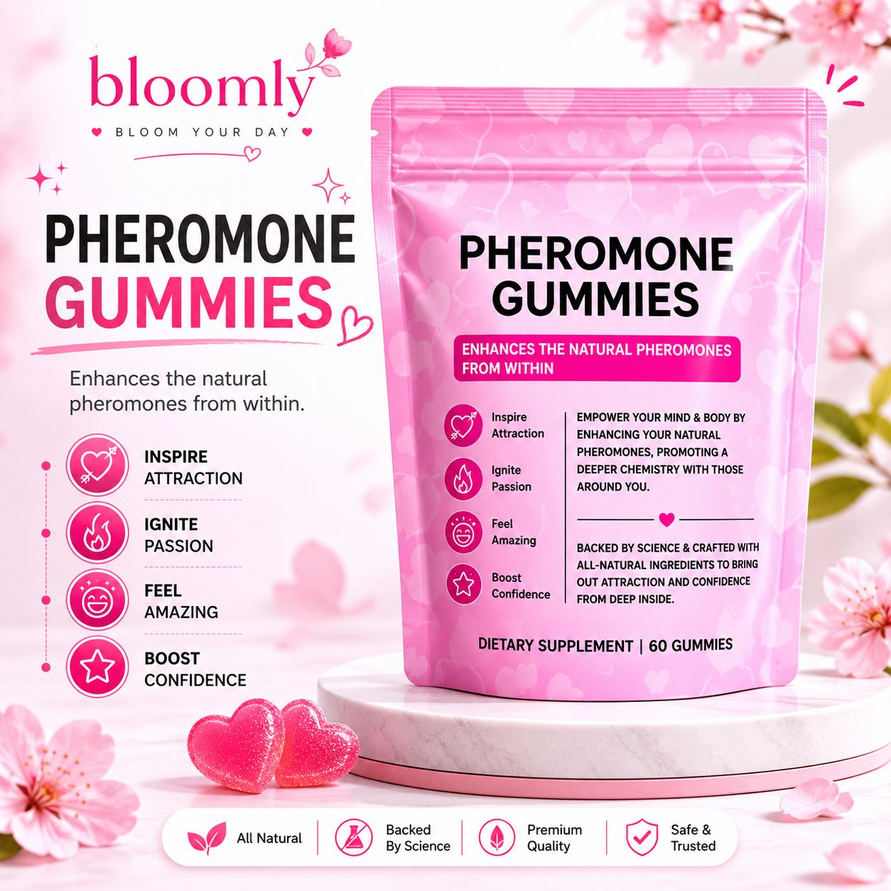 Bloomly Forever Bloom Pheromone Gummies